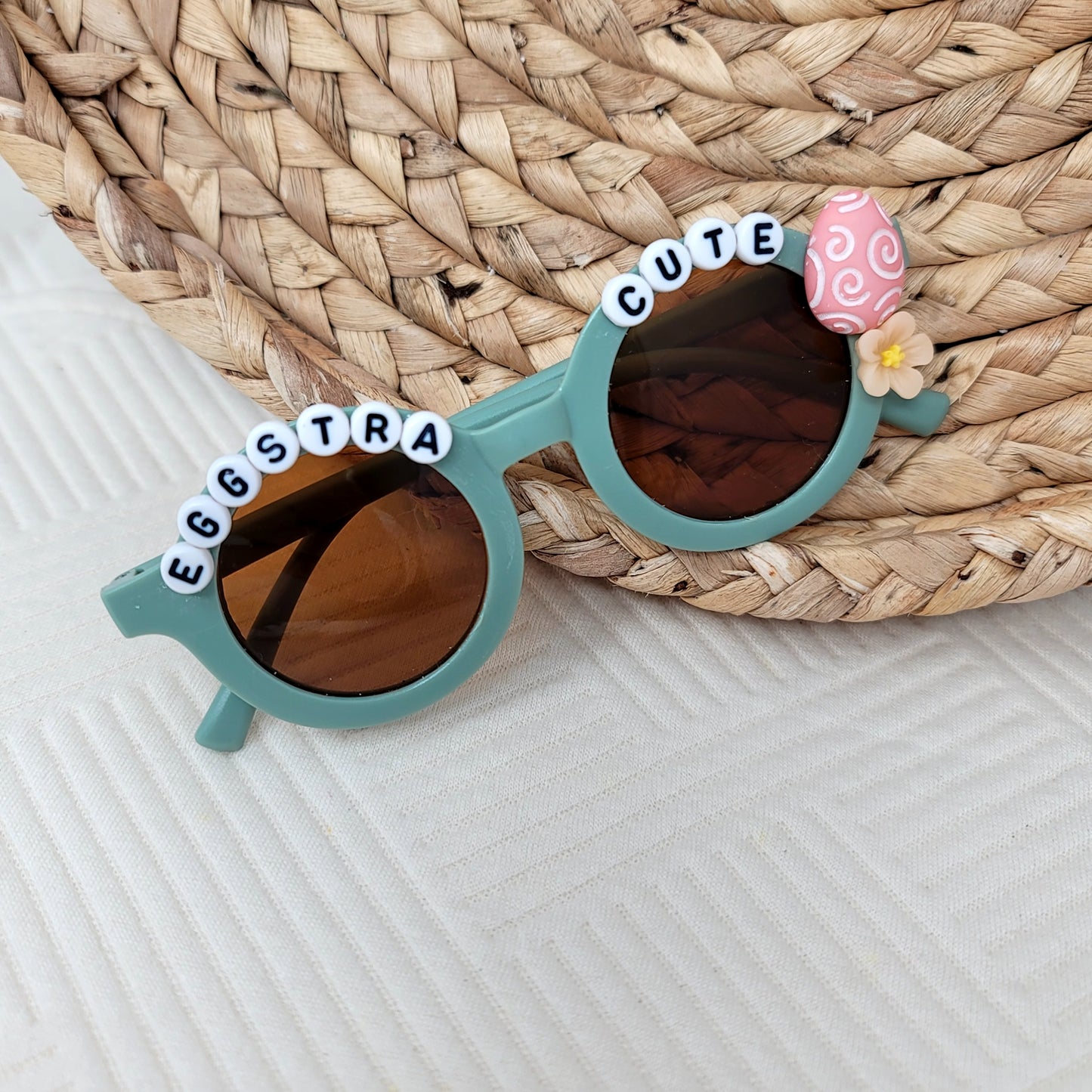 Eggstra Cute Beaded Sunglasses