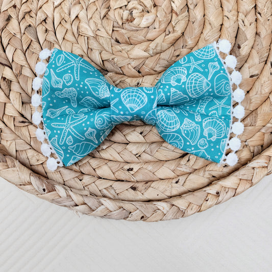 Seashell Dog Bow Tie