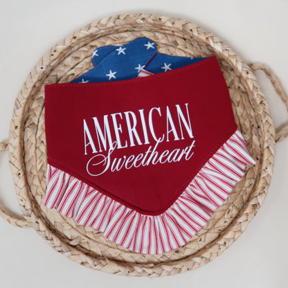 American Sweetheart Dog Bandana