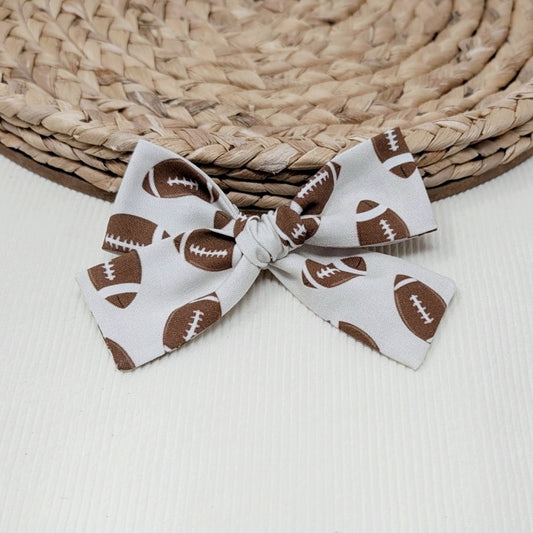 Football Hair Bow