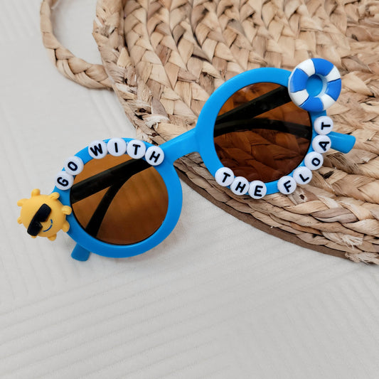 Go With The Float Beaded Sunglasses