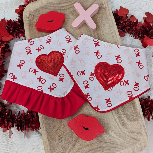 White XO Dog Bandana