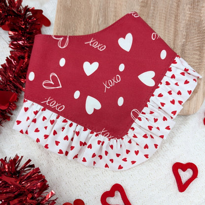 Hugs and Kisses Dog Bandana