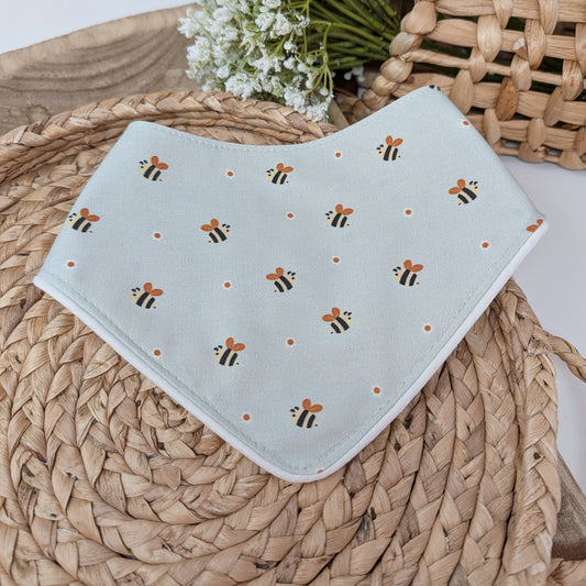 Mint Green Bee Dog Bandana