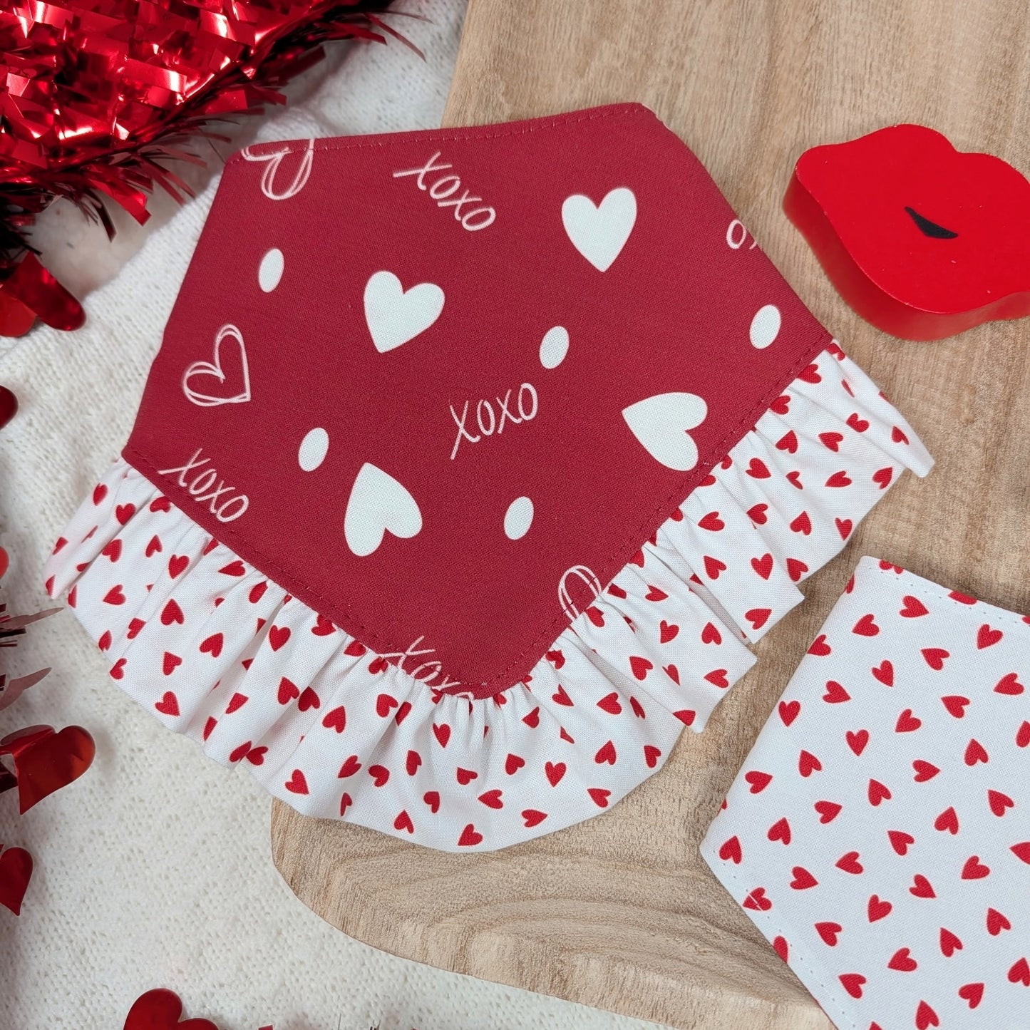 Hugs and Kisses Dog Bandana