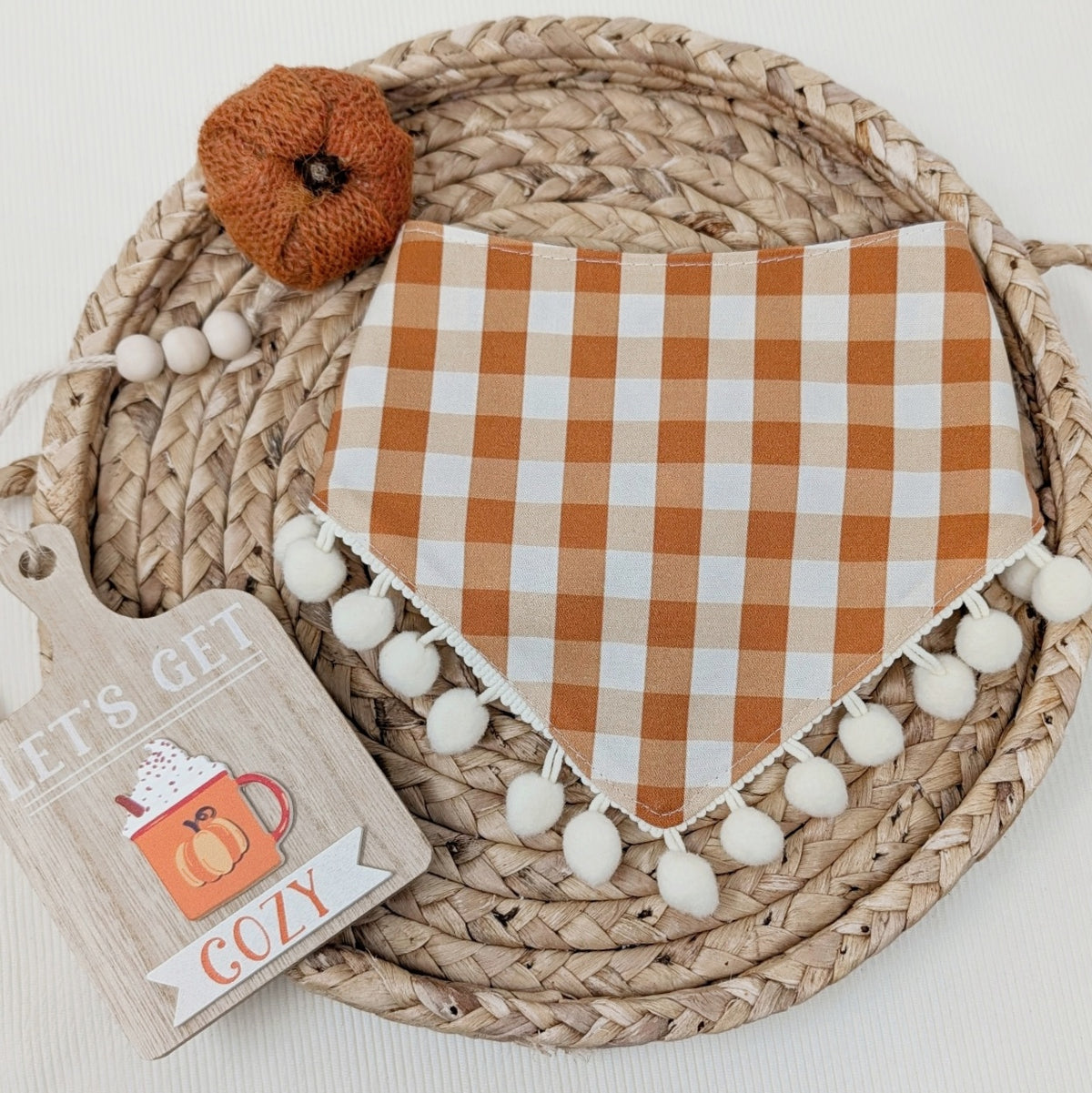 Pumpkin Spice Lattes and Donuts Dog Bandana