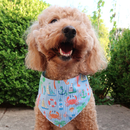 Nautical Seaside Dog Bandana