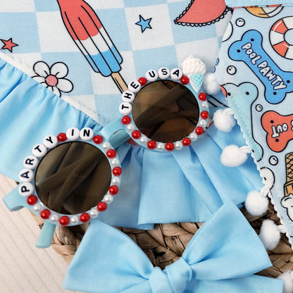 Party In The USA Beaded Sunglasses