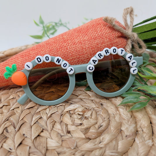 I Do No Carrot All Beaded Sunglasses