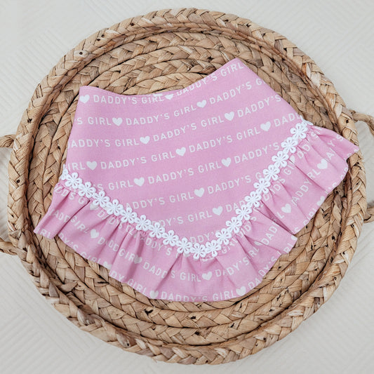 Daddy's Girl Dog Bandana With or Without Ruffle Trim