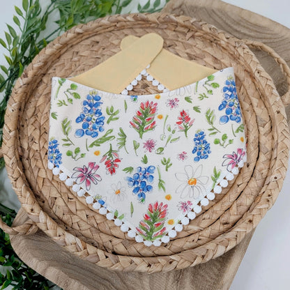 Bluebonnet and Wildflower Dog Bandana
