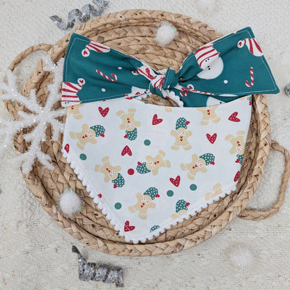 gingerbread dog bandana 
