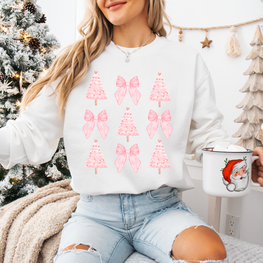 Pinkmas Tree Crewneck Sweatshirt